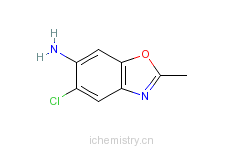 CAS:323579-00-6_2-甲基-5-氯-6-氨基苯并恶唑的分子结构