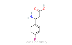 CAS:325-89-3_3-氨基-3-(4-氟苯基)丙酸的分子结构