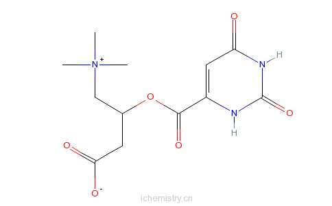 CAS:32543-38-7_混旋肉碱乳清酸盐的分子结构