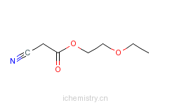 CAS:32804-77-6_氰乙酸乙氧基乙酯的分子结构