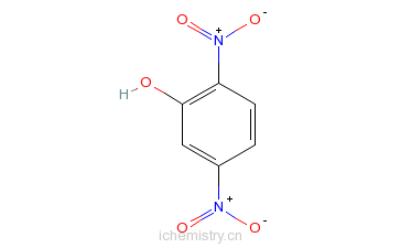 CAS:329-71-5_2,5-二硝基苯酚的分子结构