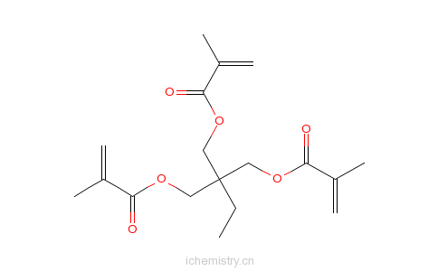 CAS:3290-92-4_三羟甲基丙烷三甲基丙烯酸酯的分子结构