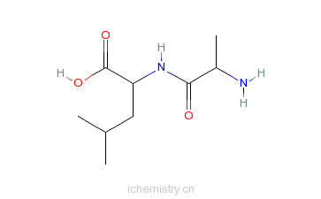 CAS:3303-34-2_L-丙氨酰-L-亮氨酸的分子结构