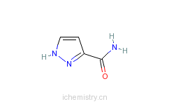 CAS:33064-36-7_吡唑-3-甲酰胺的分子结构