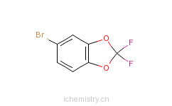 CAS:33070-32-5_5-溴-2,2-二氟-1,3-苯并二恶茂的分子结构