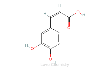 CAS:331-39-5_咖啡酸的分子结构