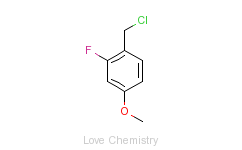 CAS:331-63-5_2-氟-4-甲氧基苄氯的分子结构