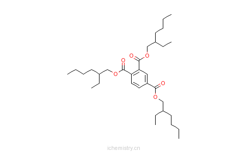 CAS:3319-31-1_偏苯三酸三辛酯的分子结构