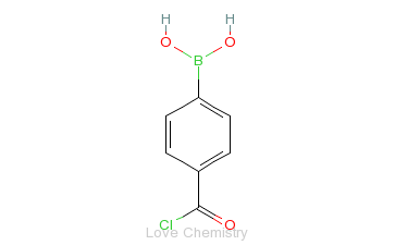 CAS:332154-57-1_4-甲酰氯苯硼酸的分子结构