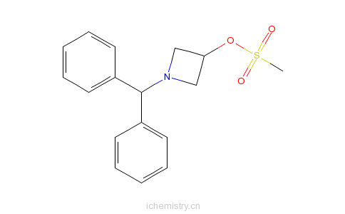 CAS:33301-41-6_1-二苯甲基-3-甲烷磺酸氮杂环丁烷的分子结构