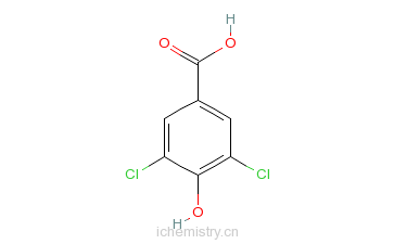 CAS:3336-41-2_3,5-二氯-4-羟基苯甲酸的分子结构