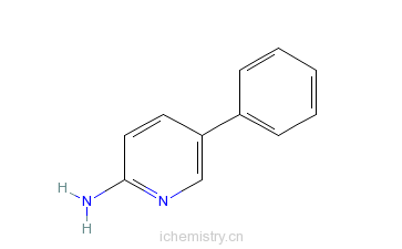 CAS:33421-40-8_2-氨基-5-苯基吡啶,97%的分子结构