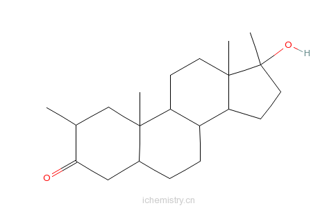 CAS:3381-88-2_甲基屈他雄酮的分子结构