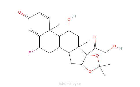CAS:3385-03-3_氟尼缩松的分子结构
