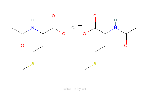 CAS:3409-56-1_N-乙酰-DL-甲硫氨酸钙盐的分子结构