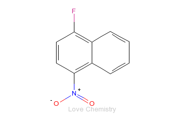 CAS:341-92-4_1-氟-4-硝基萘的分子结构