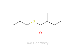 CAS:34322-08-2_2-׻-S-(1-׻)ӢƣButanethioicacid,2-methyl-,S-(1-methylpropyl)esterķӽṹ