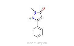CAS:34347-81-4_1-甲基-3-苯基-1H-吡唑-5-醇的分子结构