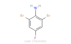 CAS:344-18-3_2,6-二溴-4-氟苯胺的分子结构