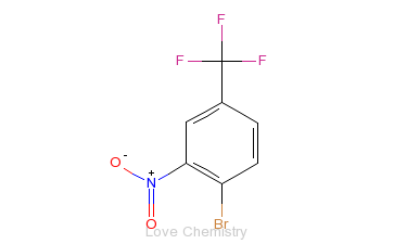 CAS:349-03-1_4-溴-3-硝基三氟甲苯的分子结构