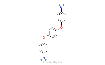 CAS:3491-12-1_1,4-双(4-氨基苯氧基)苯的分子结构