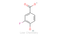CAS:350-29-8_3-氟-4-羟基苯甲酸的分子结构