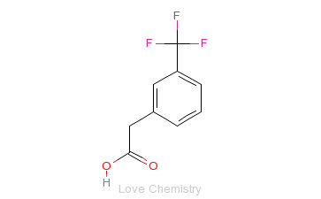 CAS:351-35-9_间三氟甲基苯乙酸的分子结构