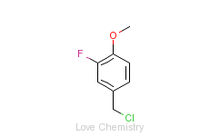CAS:351-52-0_3-氟-4-甲氧基苄氯的分子结构