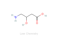 CAS:352-21-6_3-羟基-4-氨基丁酸的分子结构