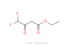 CAS:352-24-9_4,4-二氟乙酰乙酸乙酯的分子结构
