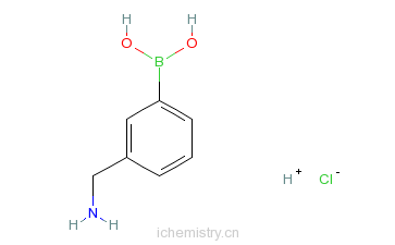 CAS:352525-94-1_3-氨甲基苯硼酸盐酸盐的分子结构