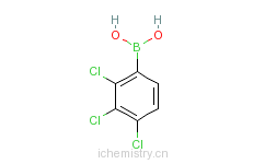 CAS:352530-21-3_2,3,4-三氯苯硼酸的分子结构