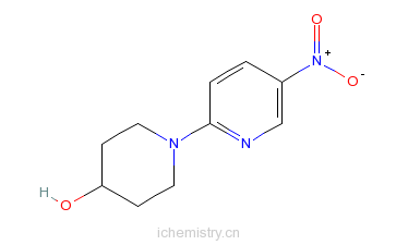 CAS:353258-16-9_1-(5-硝基吡啶-2-基)哌啶-4-醇的分子结构