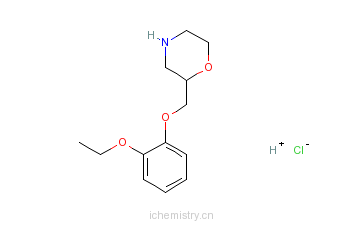 CAS:35604-67-2_2-[(2-Ethoxyphenoxy)methyl]morpholinehydrochlorideķӽṹ