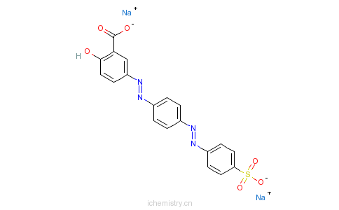 CAS:3564-27-0_酸性媒介橙G的分子结构