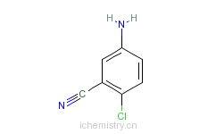 CAS:35747-58-1_3-氰基-4-氯苯胺的分子结构