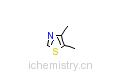 CAS:3581-91-7_4,5-二甲基噻唑的分子结构