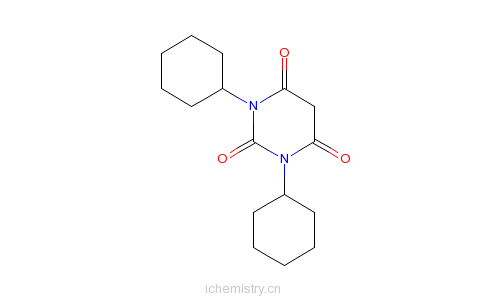 CAS:35824-91-0_1,3-二环己基巴比妥酸的分子结构