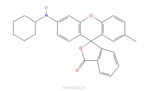 CAS:35933-93-8_3-环己氨基-7-甲基荧烷的分子结构