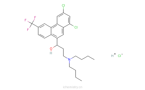 CAS:36167-63-2_盐酸卤泛群的分子结构