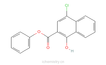 CAS:36268-75-4_4-氯-1-羟基-2-萘甲酸苯酯的分子结构
