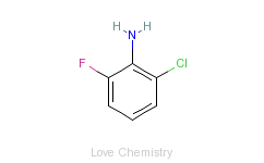CAS:363-51-9_2-氯-6-氟苯胺的分子结构
