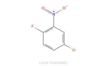 CAS:364-73-8_4-溴-1-氟-2-硝基苯的分子结构