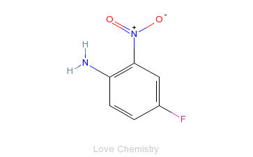 CAS:364-78-3_4-氟-2-硝基苯胺的分子结构