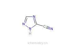 CAS:3641-10-9_3-氰基-1,2,4-三氮唑的分子结构