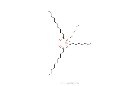CAS:3648-18-8_二月桂酸二正辛基锡的分子结构
