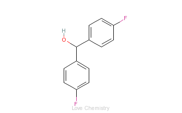 CAS:365-24-2_4,4'-二氟二苯甲醇的分子结构