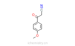 CAS:3672-47-7_4-甲氧基苯甲酰基乙腈的分子结构