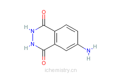 CAS:3682-14-2_4-氨基邻苯二甲酰肼的分子结构
