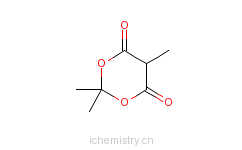 CAS:3709-18-0_甲基丙二酸亚异丙酯的分子结构